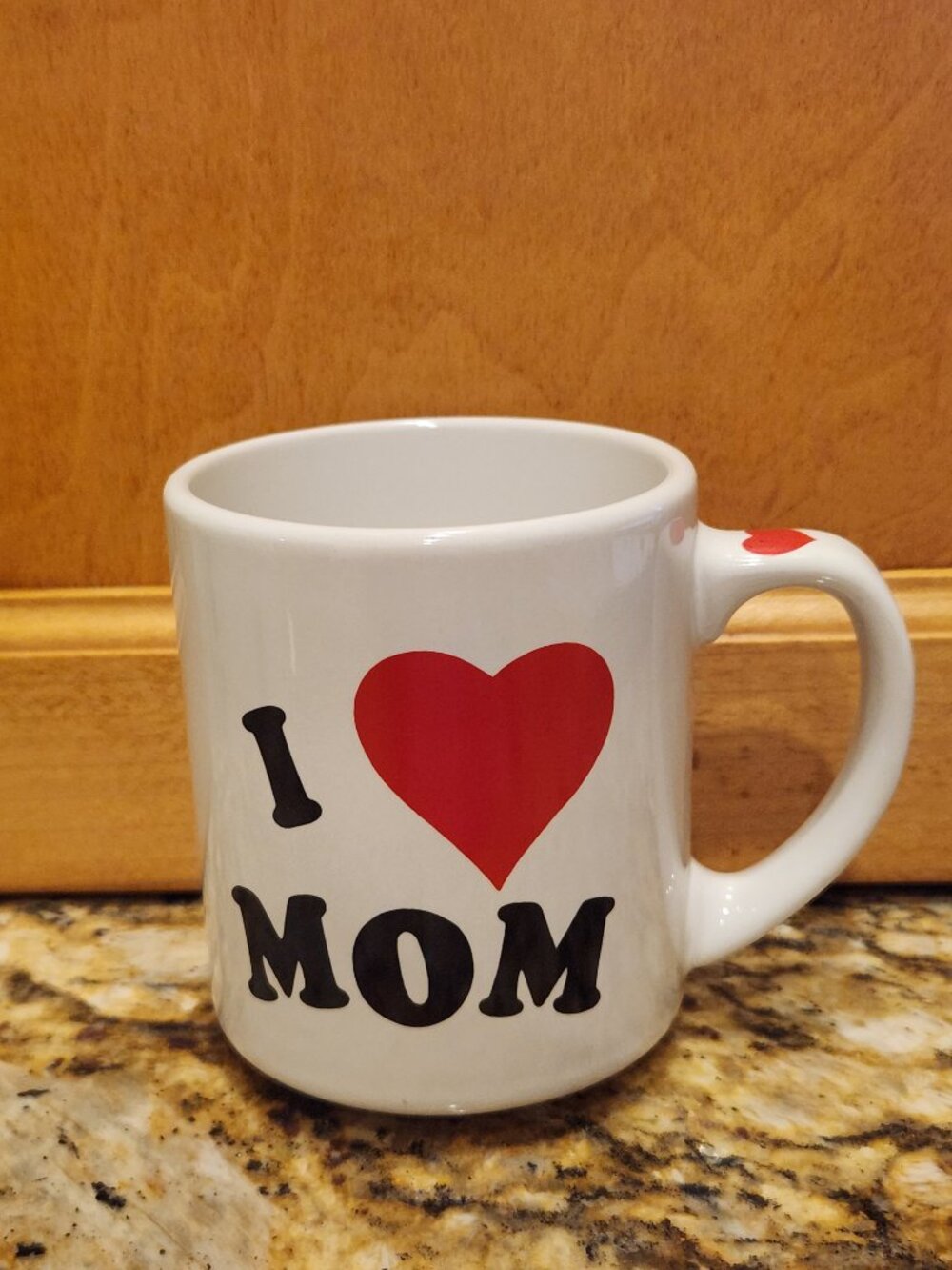 I Heart Love Mom Coffee Tea Cup Mug Korea 8 oz Ceramic Mother's Day Gift